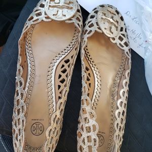 Tory Burch Gold metallic sandals